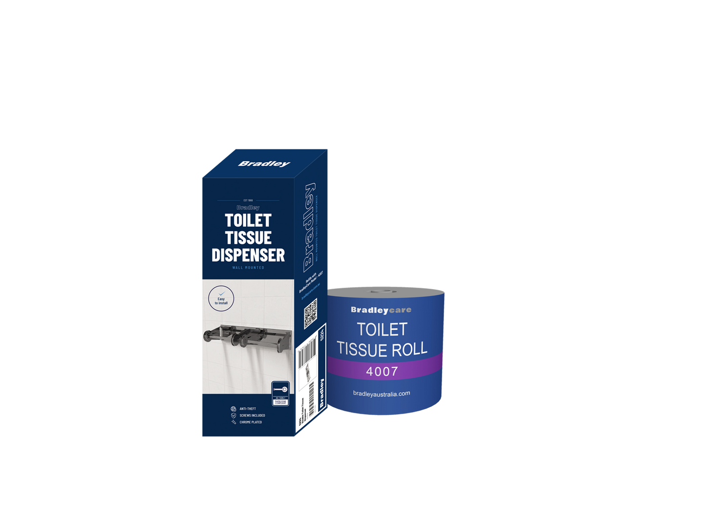 BradleyCare Toilet Tissue Rolls - 4007