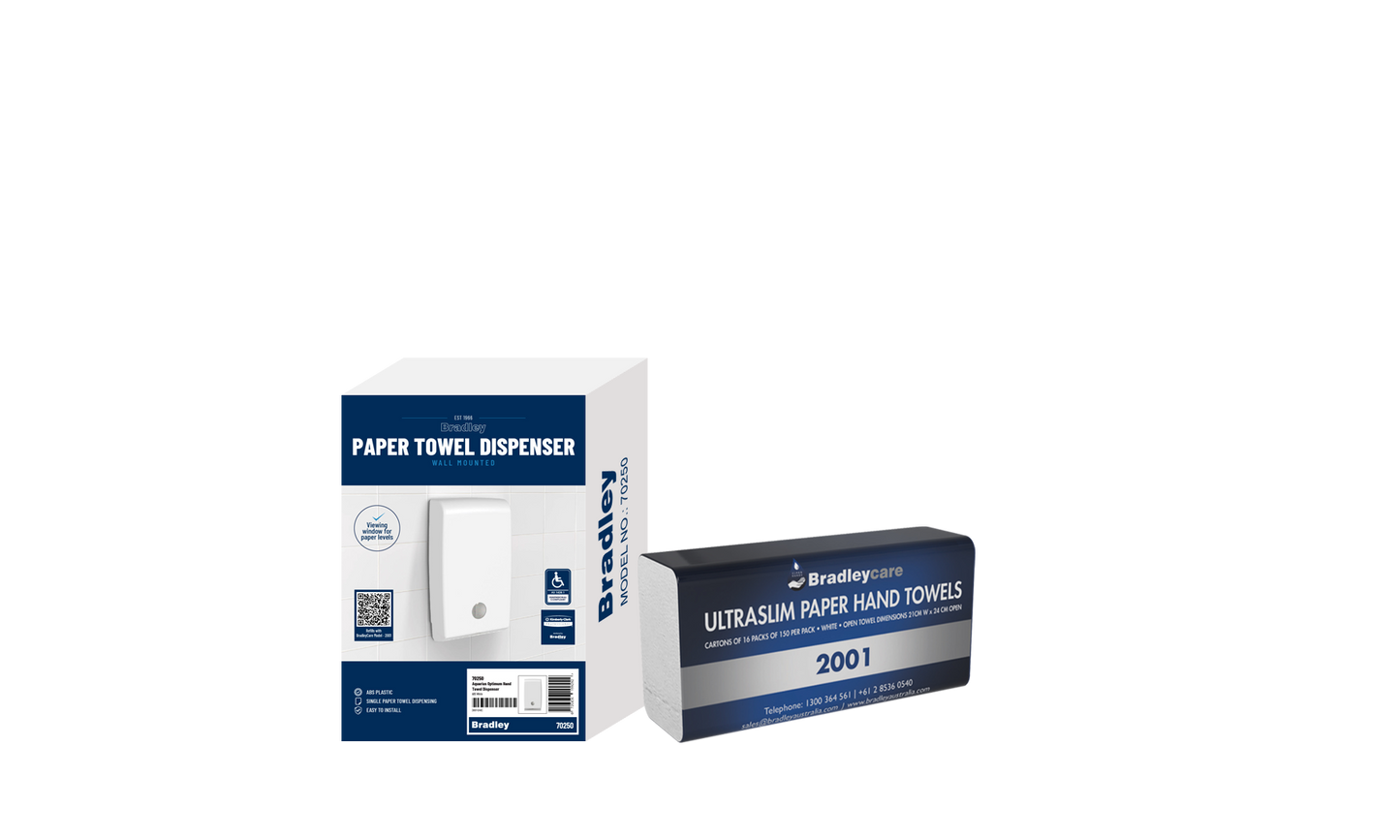 BradleyCare Ultraslim Hand Towel - 2001