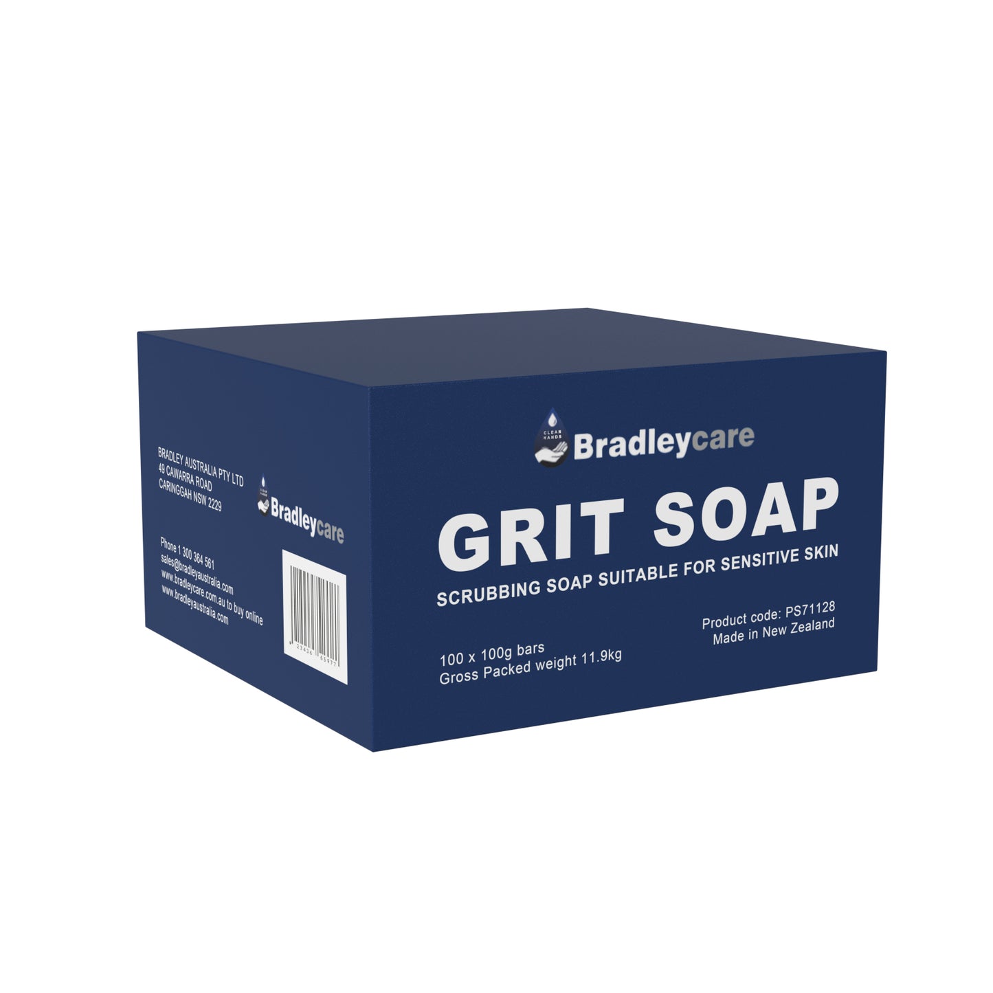 PS71128 BradleyCare Grit Soap Soap - 100 Bars